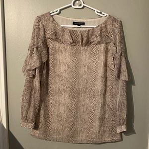 Banana Republic Snakeskin Blouse